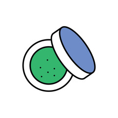Compact Powder Icon vector stock illustration