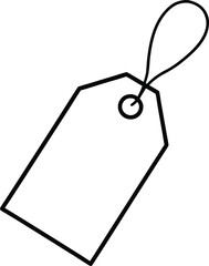 Simple Line Art Price Tag Design for Retail and Ecommerce