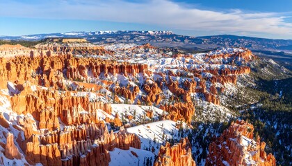 Winter wonderland canyon vista