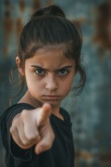 Empowerment and awareness for don't be a bully month campaign. The problem of bullying at school, bullying of classmates based on nationality, race or class