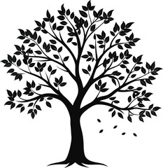 Obraz premium Tree silhouette.