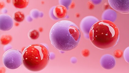 Abstract spheres in pink (1)