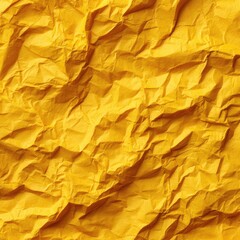 Close-up crumpled yellow paper texture (1)