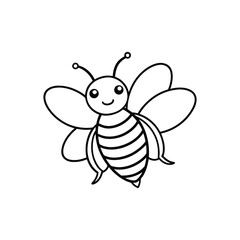 Bee line art drawing, bumblebee line art, honey, bee line art