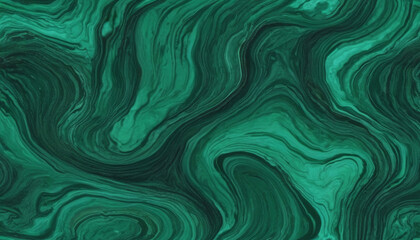 Abstract Green Marble Swirls