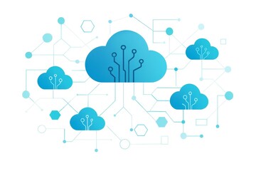 Obraz premium Seamless Cloud Connectivity Empowering Digital Transformation for Business Growth and Innovation - Cutting-Edge Technology Solution