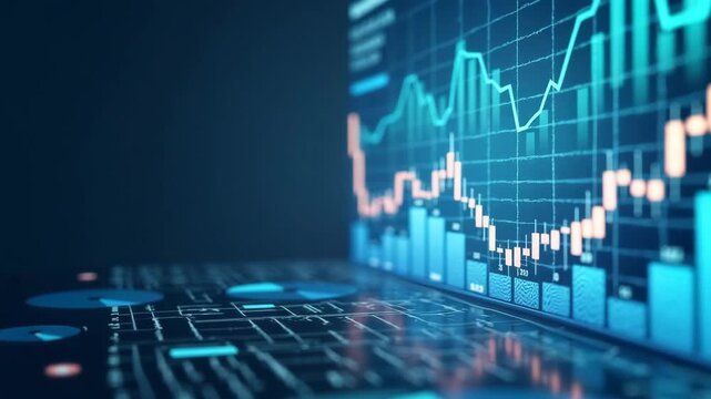 Comprehensive Economic Insights: Rigorous Data Evaluation & Market Trend Assessment for Strategic Fiscal Planning | Photo Stock Concept with Empty Space