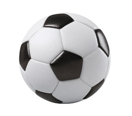 Fototapeta premium Soccer ball, white and black panels