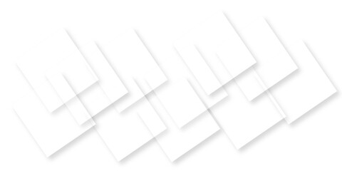 Abstract white background with texture pattern, layered geometric triangle shapes, white and grey glossy squares with faint geometric lines featuring intersecting patterns. background and design.