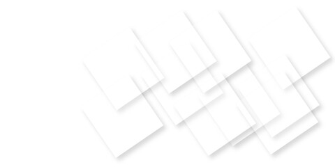 Abstract white background with texture pattern, layered geometric triangle shapes, white and grey glossy squares with faint geometric lines featuring intersecting patterns. background and design.
