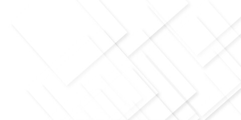 Abstract white background with texture pattern, layered geometric triangle shapes, white and grey glossy squares with faint geometric lines featuring intersecting patterns. background and design.
