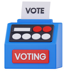 3D Voting Machine Icon