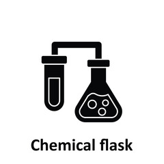 Chemical flask Vector Icon which can easily modify or edit