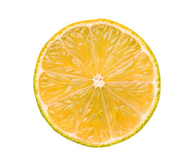 Sliced Half Juicy Lemon Isolated on Transparent Background – PNG