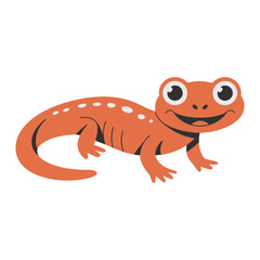 Fototapeta premium Salamander vector illustration on white background.