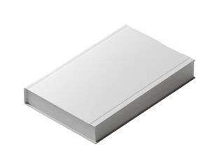 Fototapeta premium Blank white book, 3D isometric view