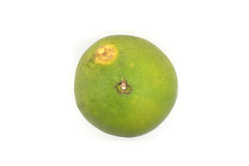 Pomelo fruit, round like a ball, 1 piece, green skin