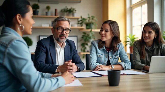 Professional stock image showcasing violence prevention programs led by community leaders, featuring structured workshops and proactive safety initiatives for societal well-being.