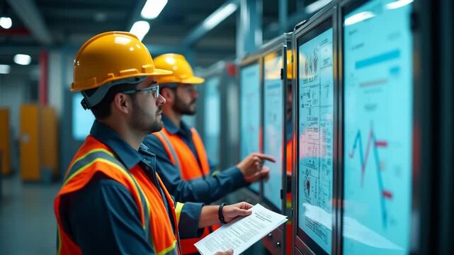 Safety First: Professionals Engaged in Proactive Safety Planning, Rigorous Training, and Effective Risk Management Protocols - Stock Photo Concept with Empty Space