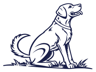 Obraz premium Majestic Labrador Retriever in Hunting Pose