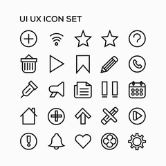 User Interface Universal Solid Icon Set. Icons are Suitable for Web Page, Mobile App, UI, UX and GUI design.