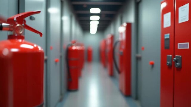 Comprehensive Fire Extinguisher Training Programs: Hands-On Practice for Emergency Response & Compliance in Commercial Facilities - Stock Photos with Left Space for Customization