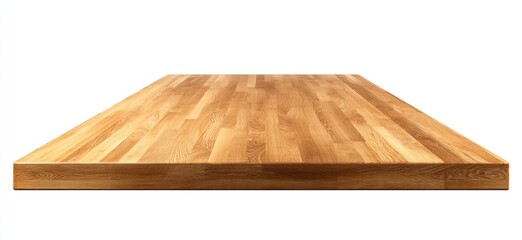 Wooden countertop, studio shot, white background, kitchen design