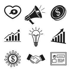 Business and Finance Icons Collection.