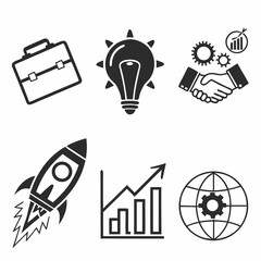 Business Growth and Success Icons Collection 1.