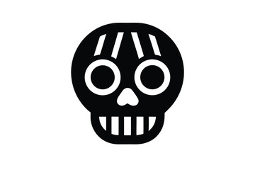 candy skull vector icon