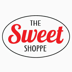 The Sweet Shoppe Logo &ndash; Retro Candy Store Branding Design