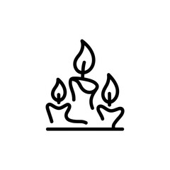 Burning melted candles vector illustration featuring a cozy design on a transparent background 