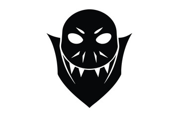 creepy mask vector icon