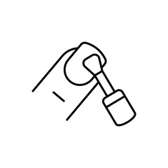 Nail Polish Icon vector stock illustration