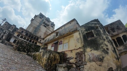 Massive Ancient Fortification Walls at Taragarh Fort, Bundi, Rajasthan