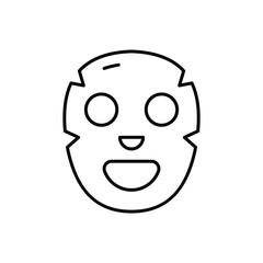 Obraz premium Face Mask Icon vector stock illustration