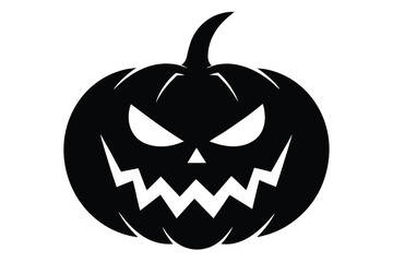 evil pumpkin vector icon