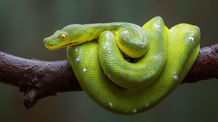 
Snake forming infinity symbol 