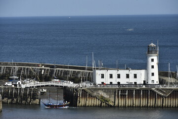 Scarborough Lighthouse England in Summer