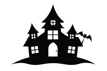 haunted house vector icon