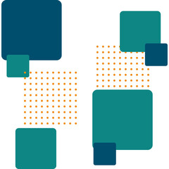 Abstract Square Decoration