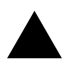 black equilateral triangle vector