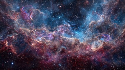 Fototapeta premium Cosmic Nebula Cloudscape Stellar Nursery in Deep Space