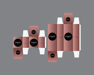 Design Customize Rose Gold Luxury Packaging Paper Cosmetic Box - Cosmetic Box,