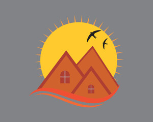 Dynamic Bright Sun Rays Brand Company Symbol