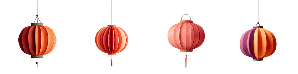 Obraz premium Chinese Lanterns Collection: Festive Decorations for Celebrations