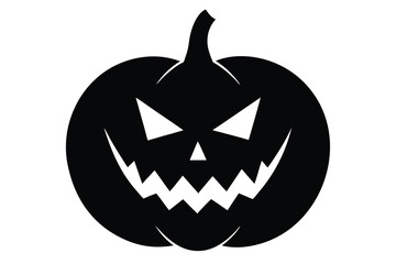 spooky pumpkin vector icon
