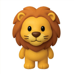 Obraz premium Cute and playful 3D icon of a baby lion, perfect for kids’ apps, games, storybooks, and educational content. High-quality PNG with vibrant colors, ready to use.