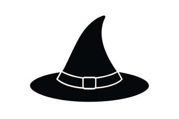 witch hat vector icon