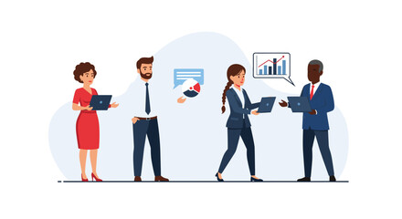 Diverse business team collaborating on a project, ideal for presentations or website banners.